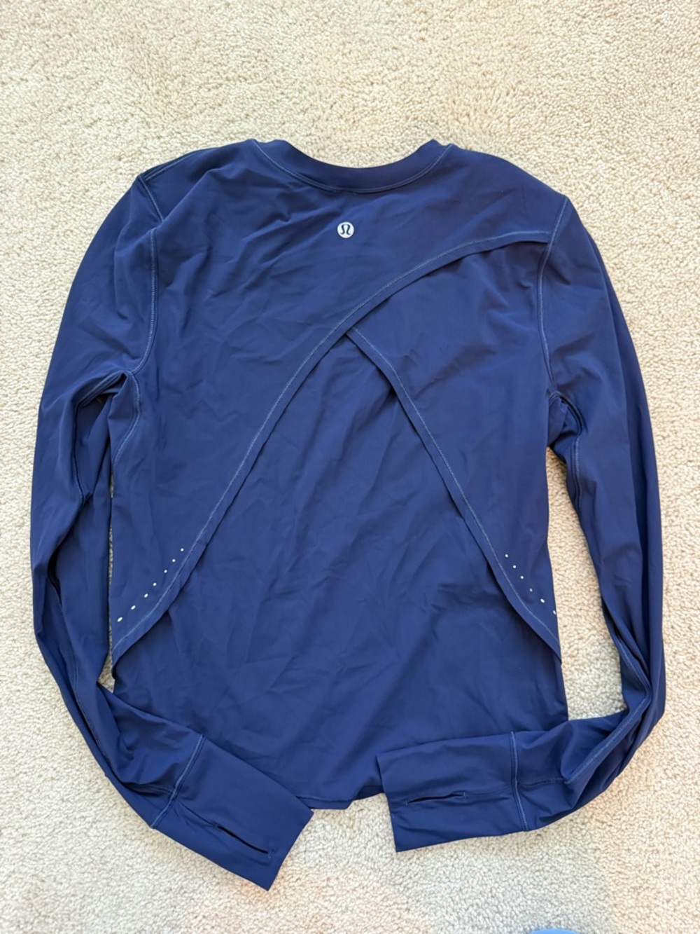lululemon athletica Navy Long-Sleeve Performance Top